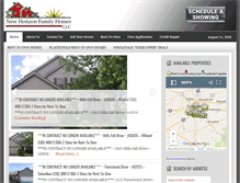 Tablet Screenshot of newhorizonfamilyhomes.com